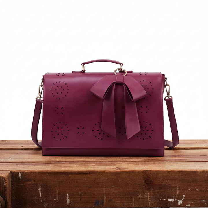 Benita | Laser-Cut Floral Shoulder Bag