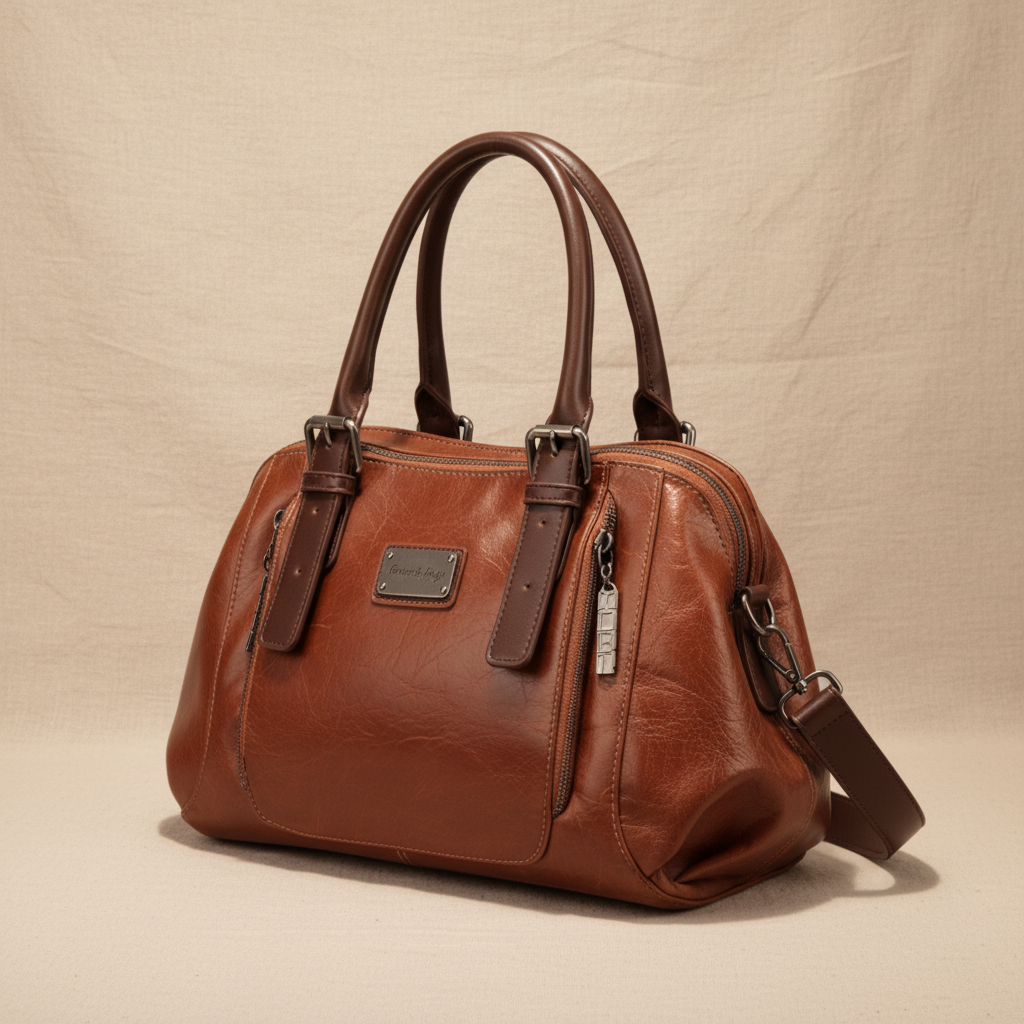 Rina | Luxury Vegan Leather Bucket Bag