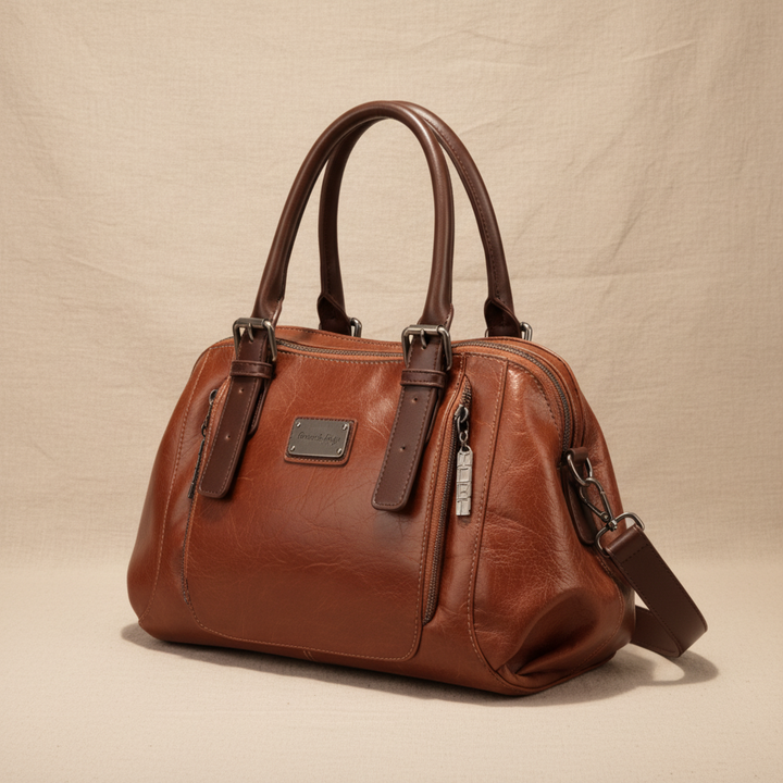 Rina | Luxury Vegan Leather Bucket Bag
