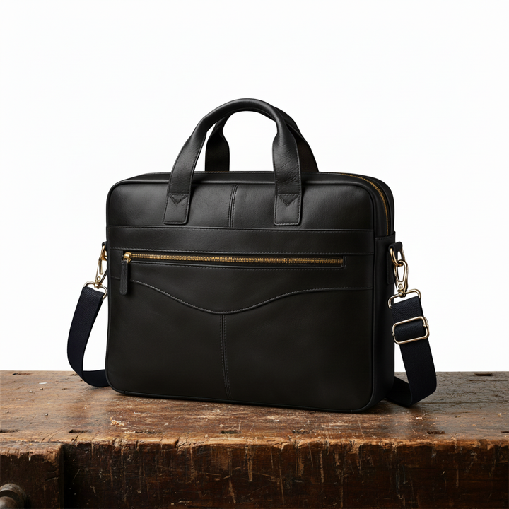 Helene | Slim Leather Briefcase
