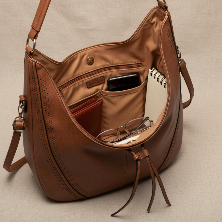 Charmaine | Classic Leather Shoulder Bag