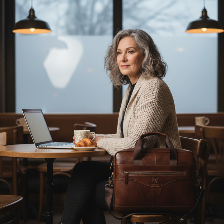 Rylee | Elegant Leather Briefcase