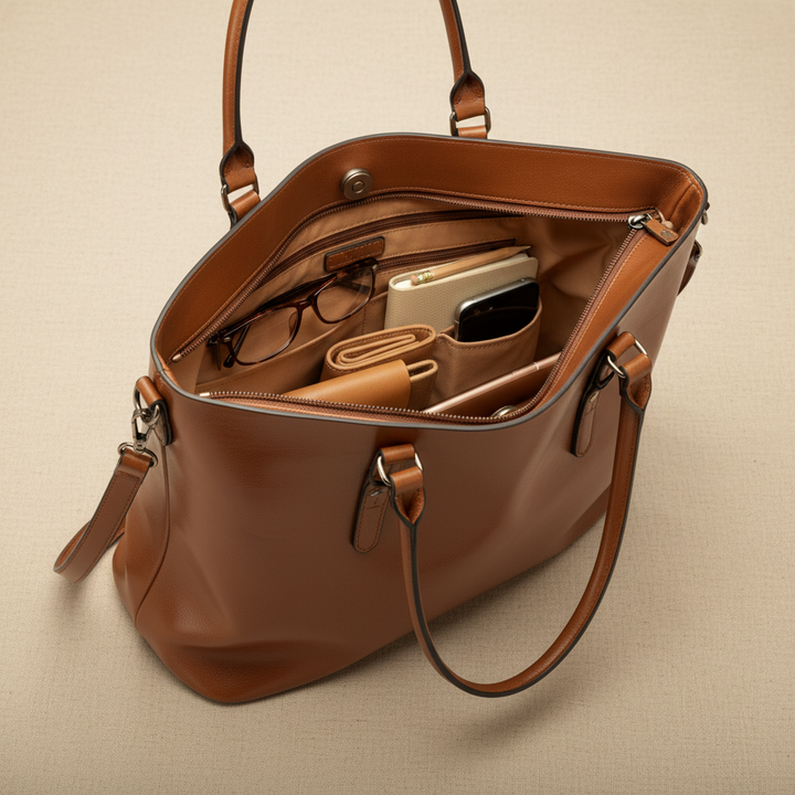 Roseline | Vintage Vegan Leather Shoulder Bag