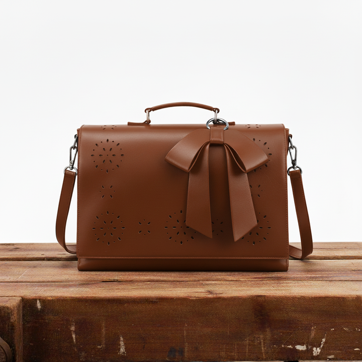 Benita | Laser-Cut Floral Shoulder Bag