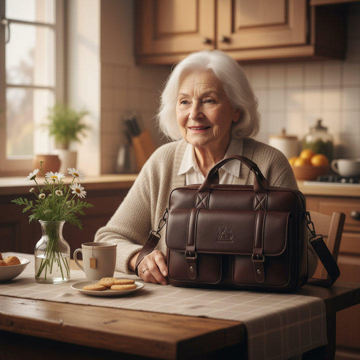 Paulette | Vegan Leather Briefcase