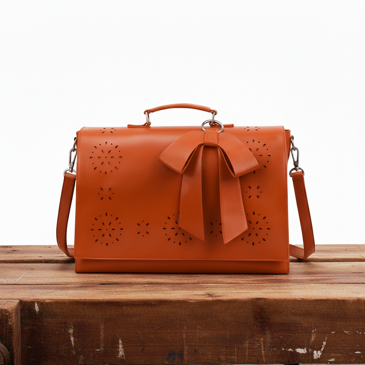 Benita | Laser-Cut Floral Shoulder Bag