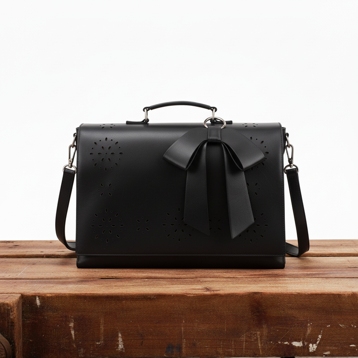 Benita | Laser-Cut Floral Shoulder Bag