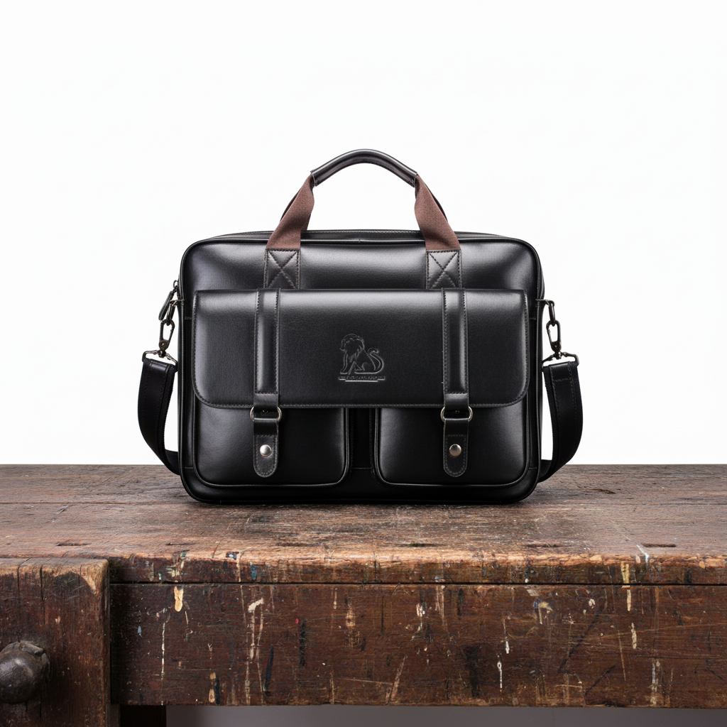 Paulette | Vegan Leather Briefcase