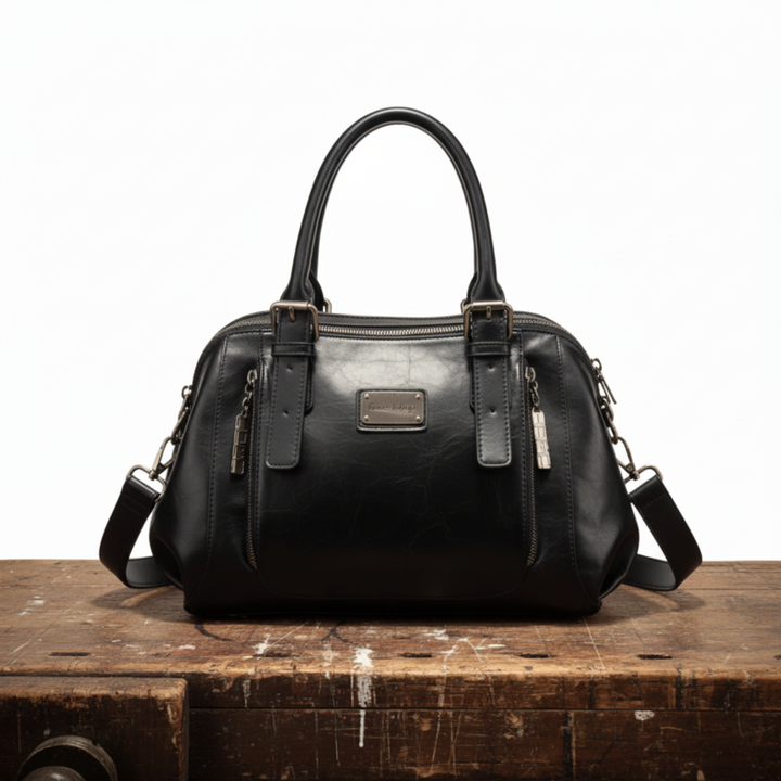 Rina | Luxury Vegan Leather Bucket Bag