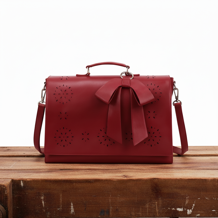 Benita | Laser-Cut Floral Shoulder Bag