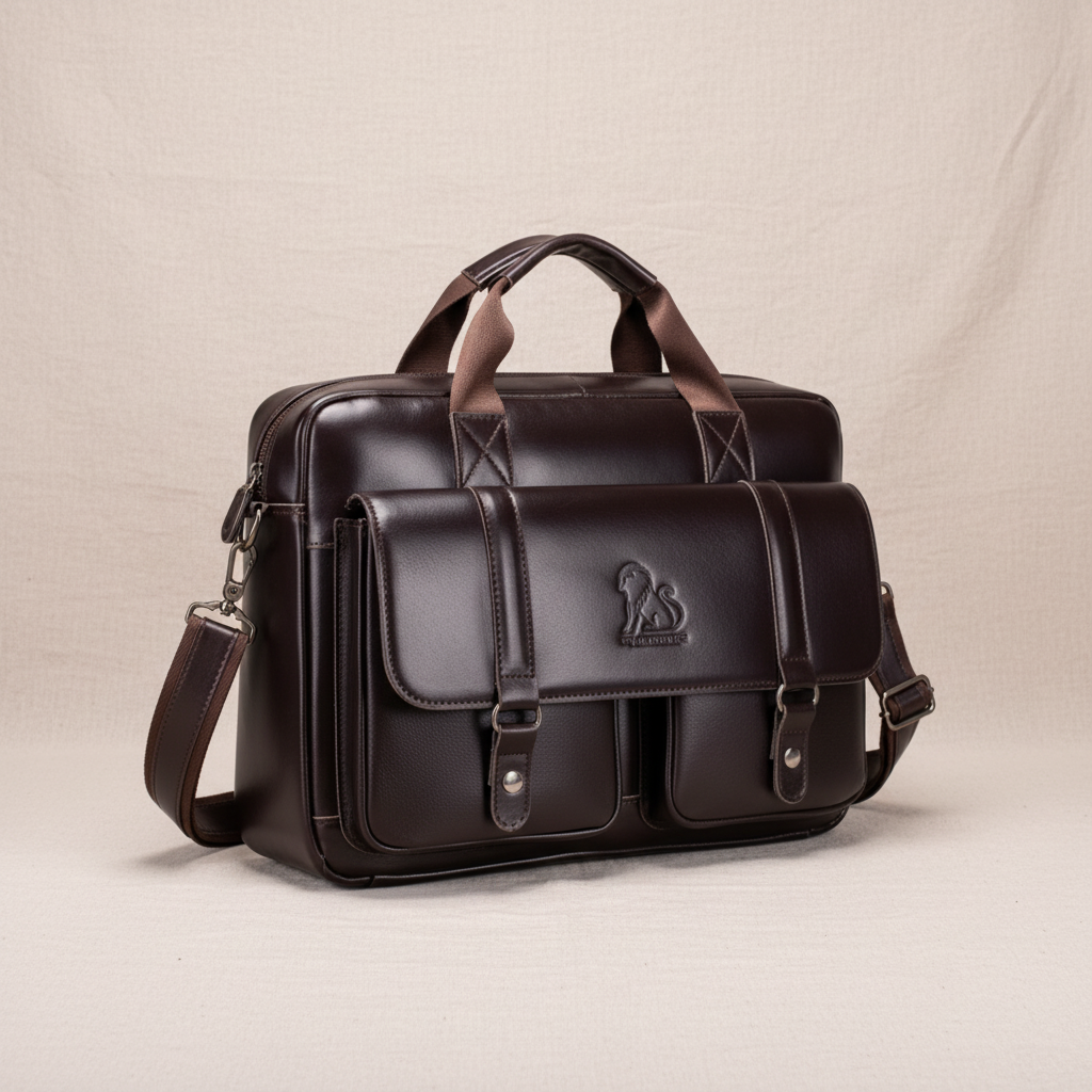 Paulette | Vegan Leather Briefcase