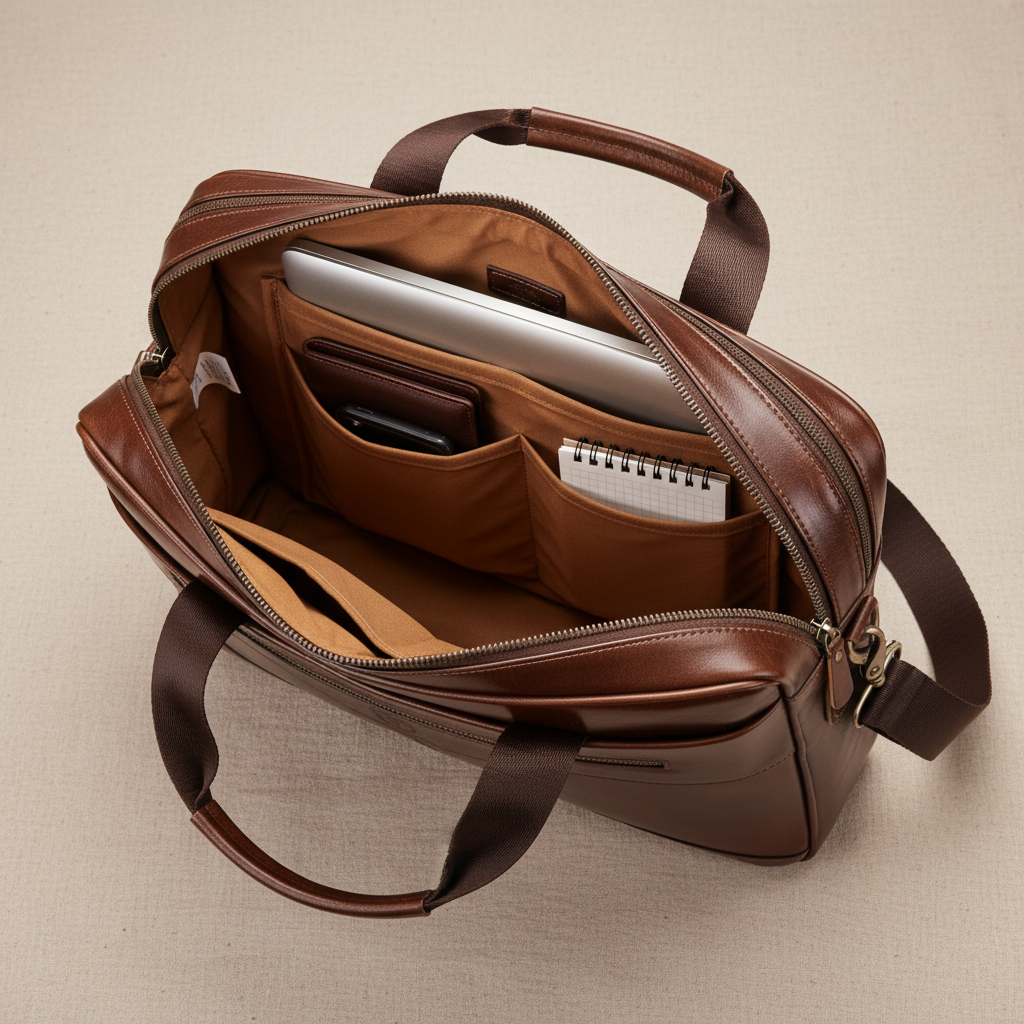 Rylee | Elegant Leather Briefcase