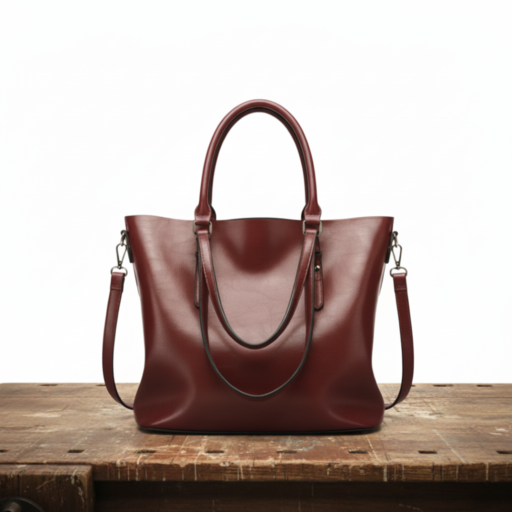 Roseline | Vintage Vegan Leather Shoulder Bag
