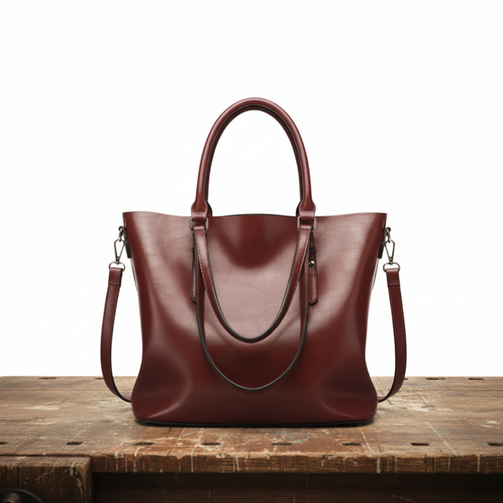 Roseline | Vintage Vegan Leather Shoulder Bag