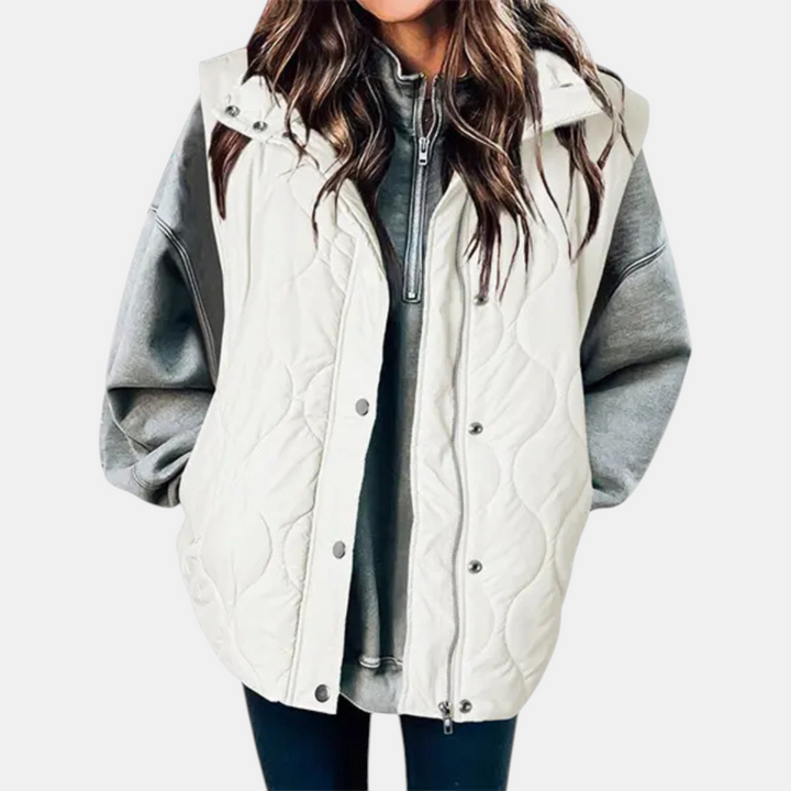 Francie | Quilted Sleeveless Puffer Vest