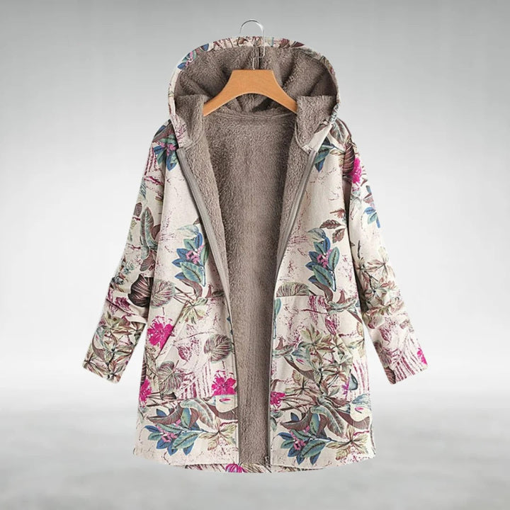 Scarlet | Floral Fleece Jacket