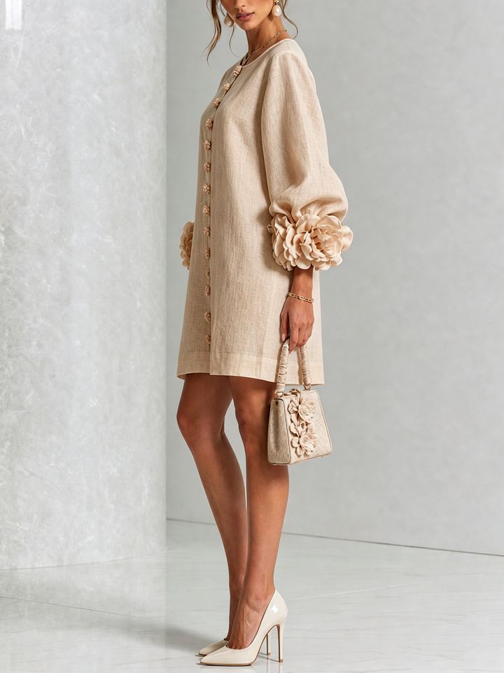 Della | Blossom Cuff Button Dress