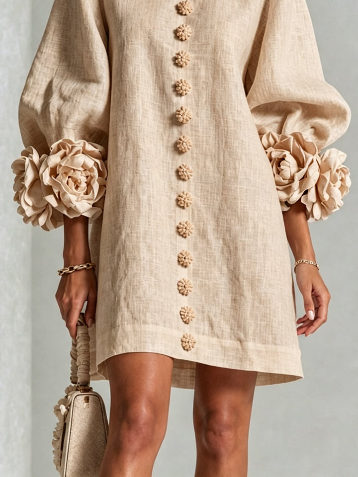 Della | Blossom Cuff Button Dress