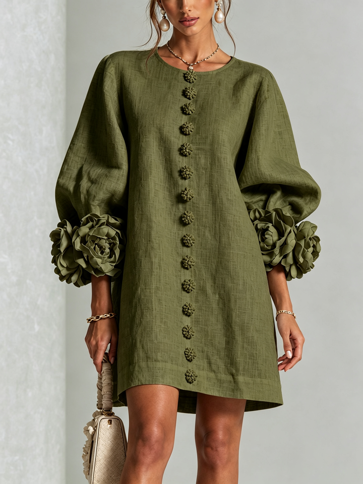 Jayla | Floral Button Mini Dress