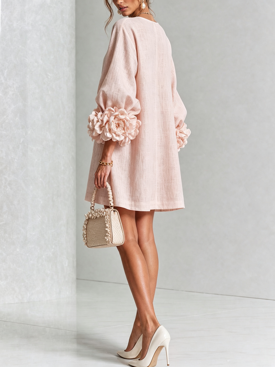Janis | Floral-Trimmed Statement Mini