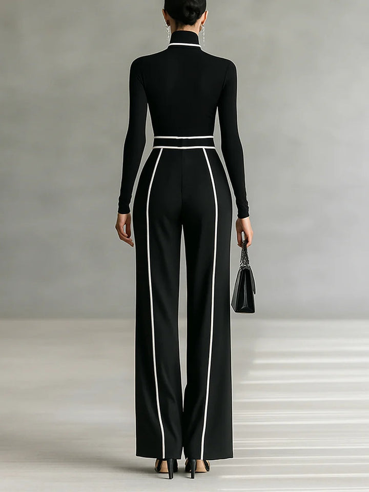 Brandi | High-Collar Top and Wide Pants