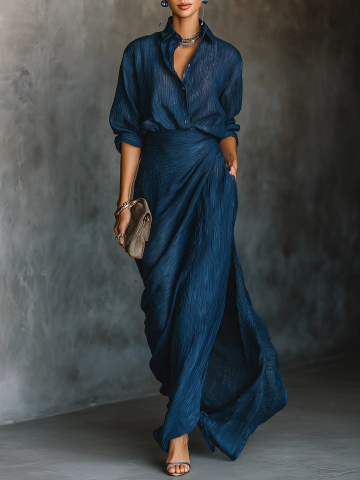 Drew | Elegant Blouse Maxi Set