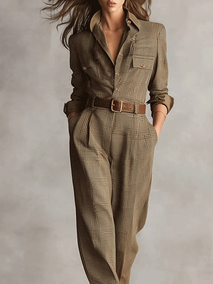 Mirabelle | Women's Tweed Jumpsuit