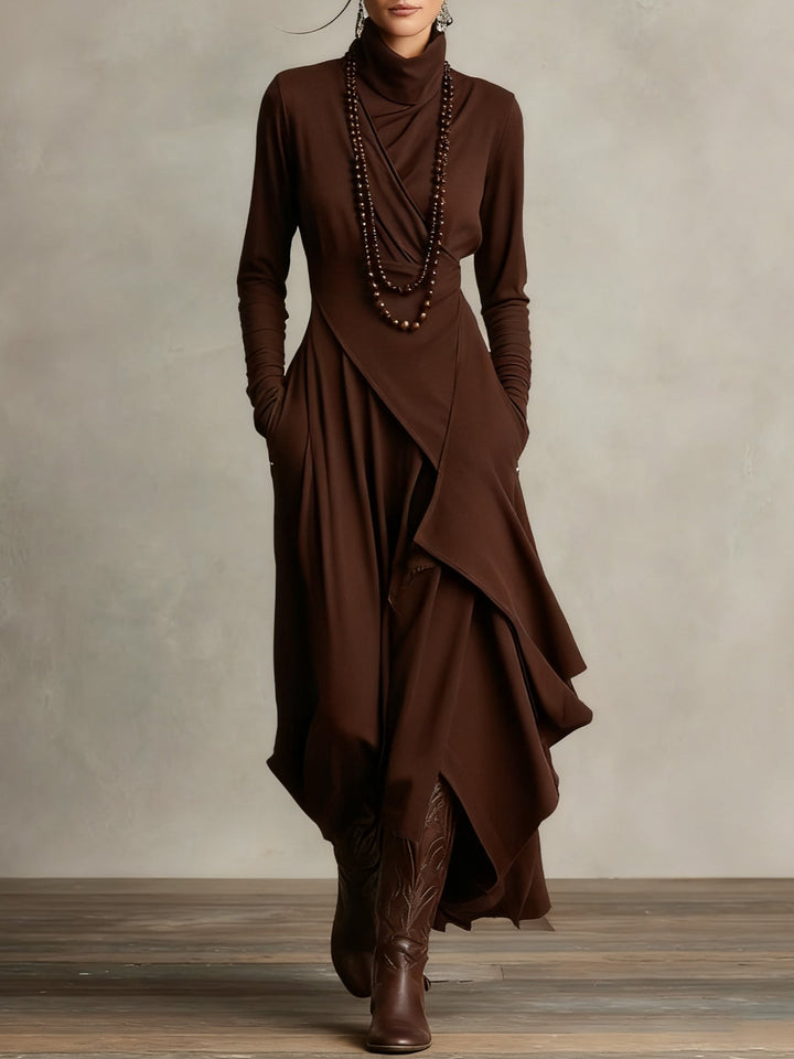 Fabiola | Turtleneck Maxi Dress