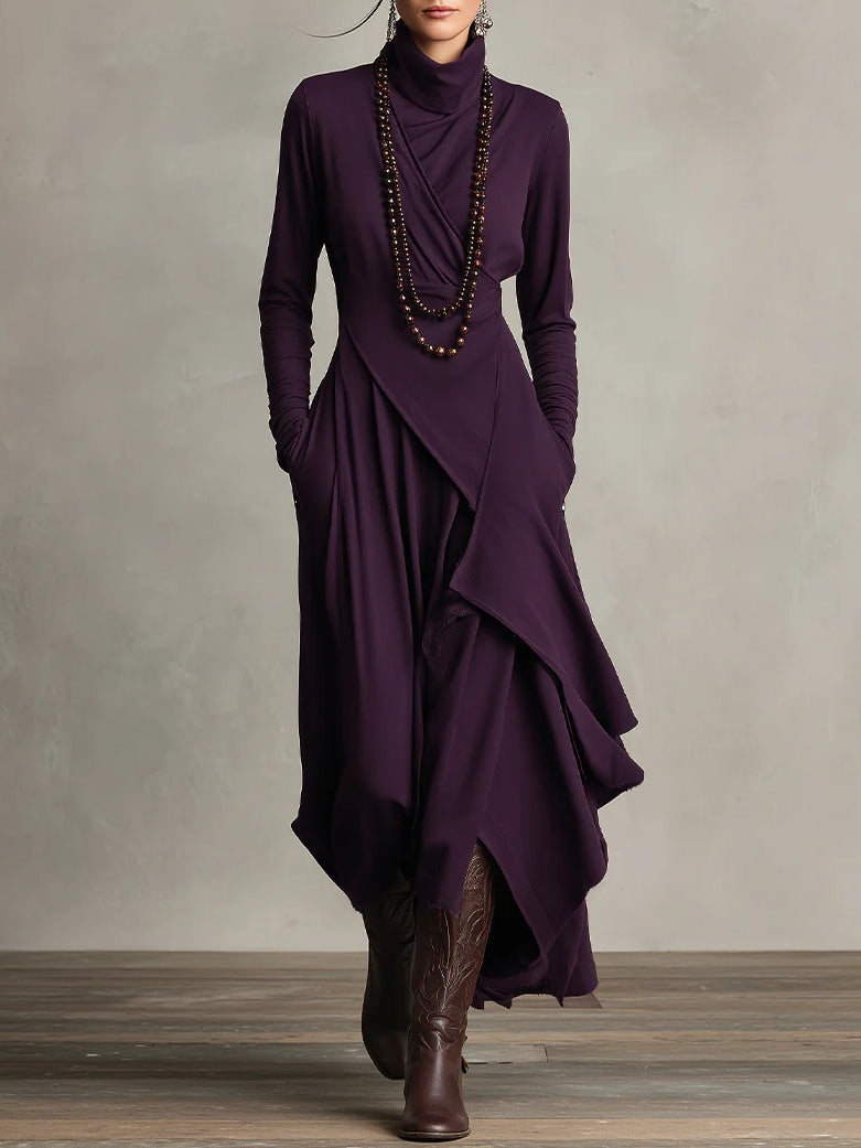 Fabiola | Turtleneck Maxi Dress