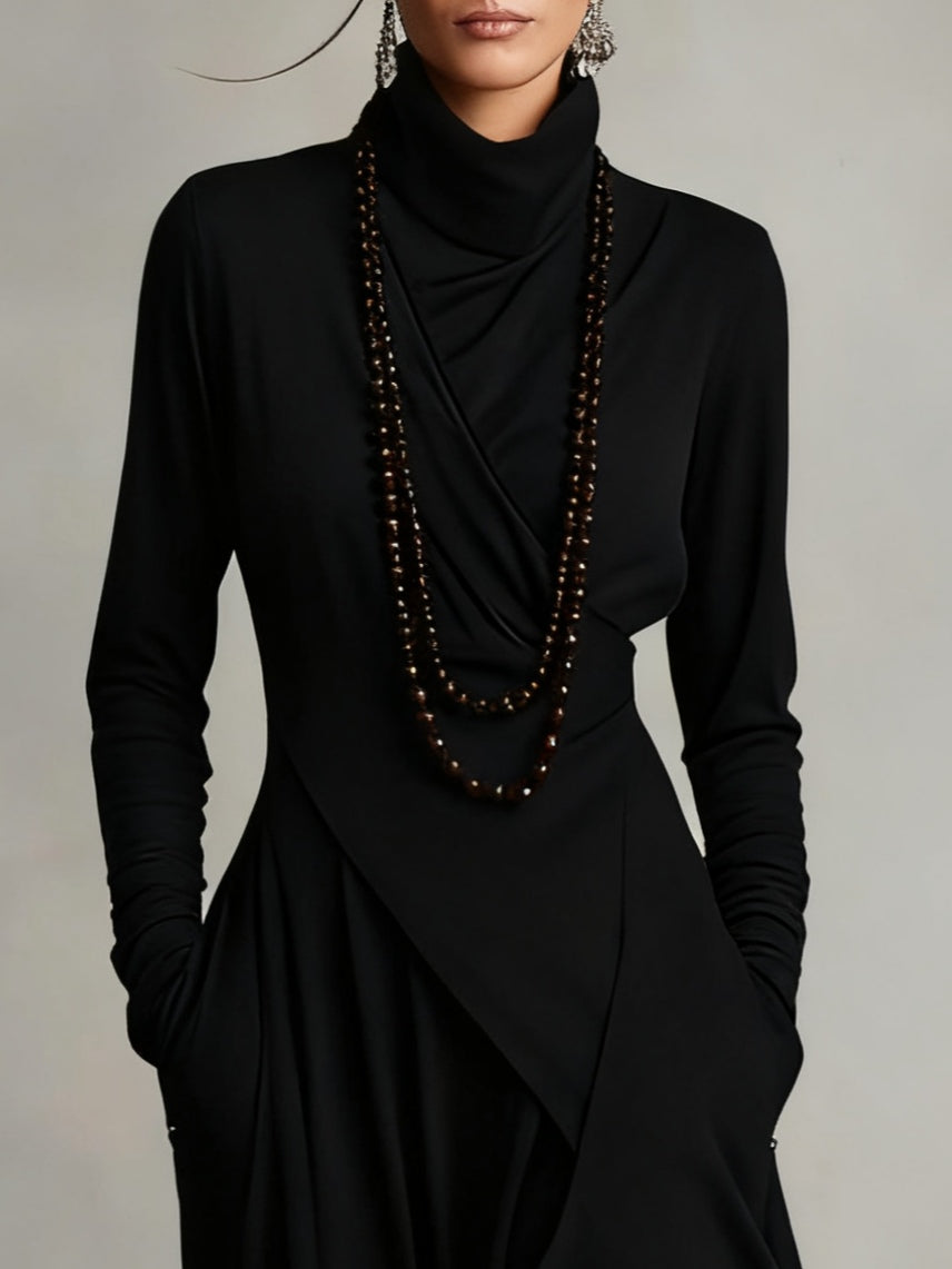 Fabiola | Turtleneck Maxi Dress