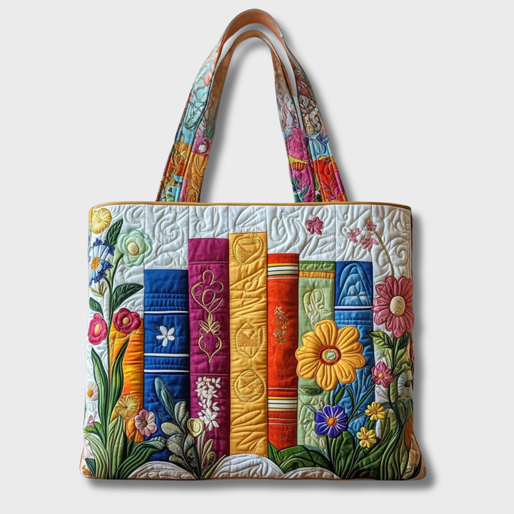Alona | Books Print Handmade Bag