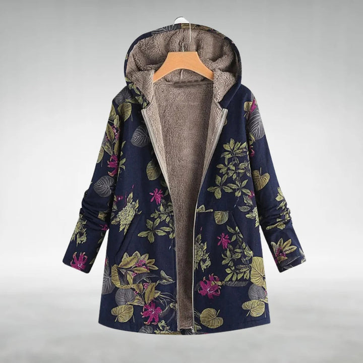 Scarlet | Floral Fleece Jacket