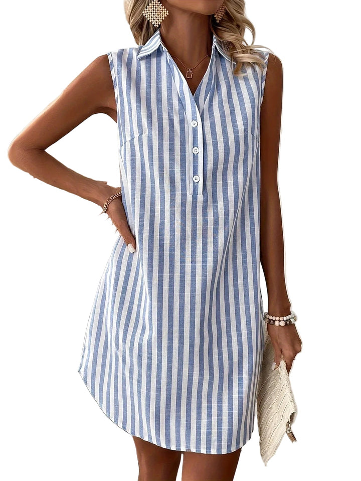 Harriet | Striped Shirt Dress