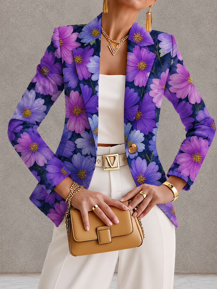 Elinor | Purple Cosmos Blazer