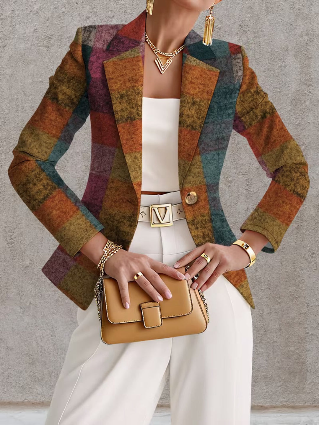 Joanna | Autumn Plaid Blazer