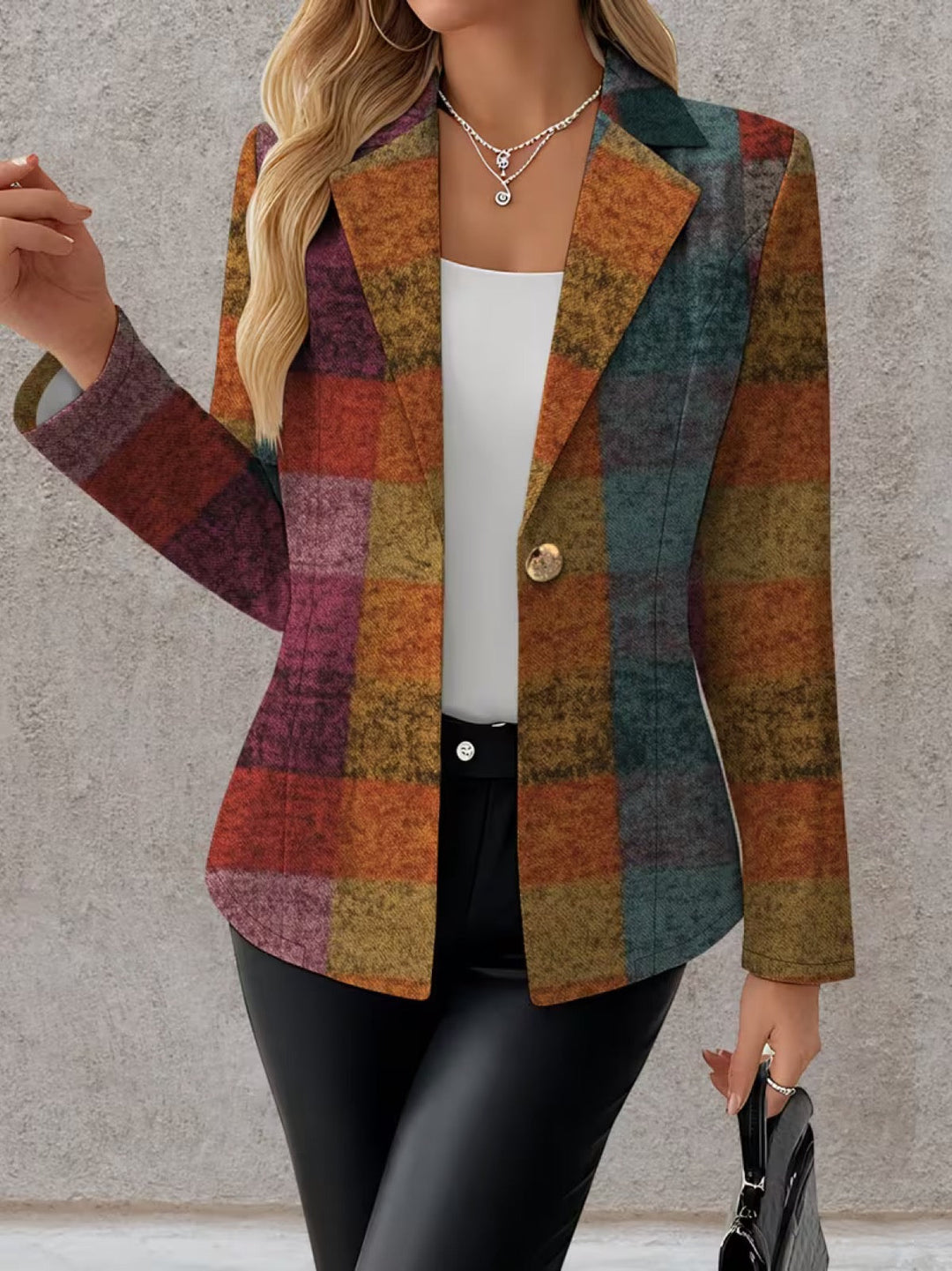 Joanna | Autumn Plaid Blazer