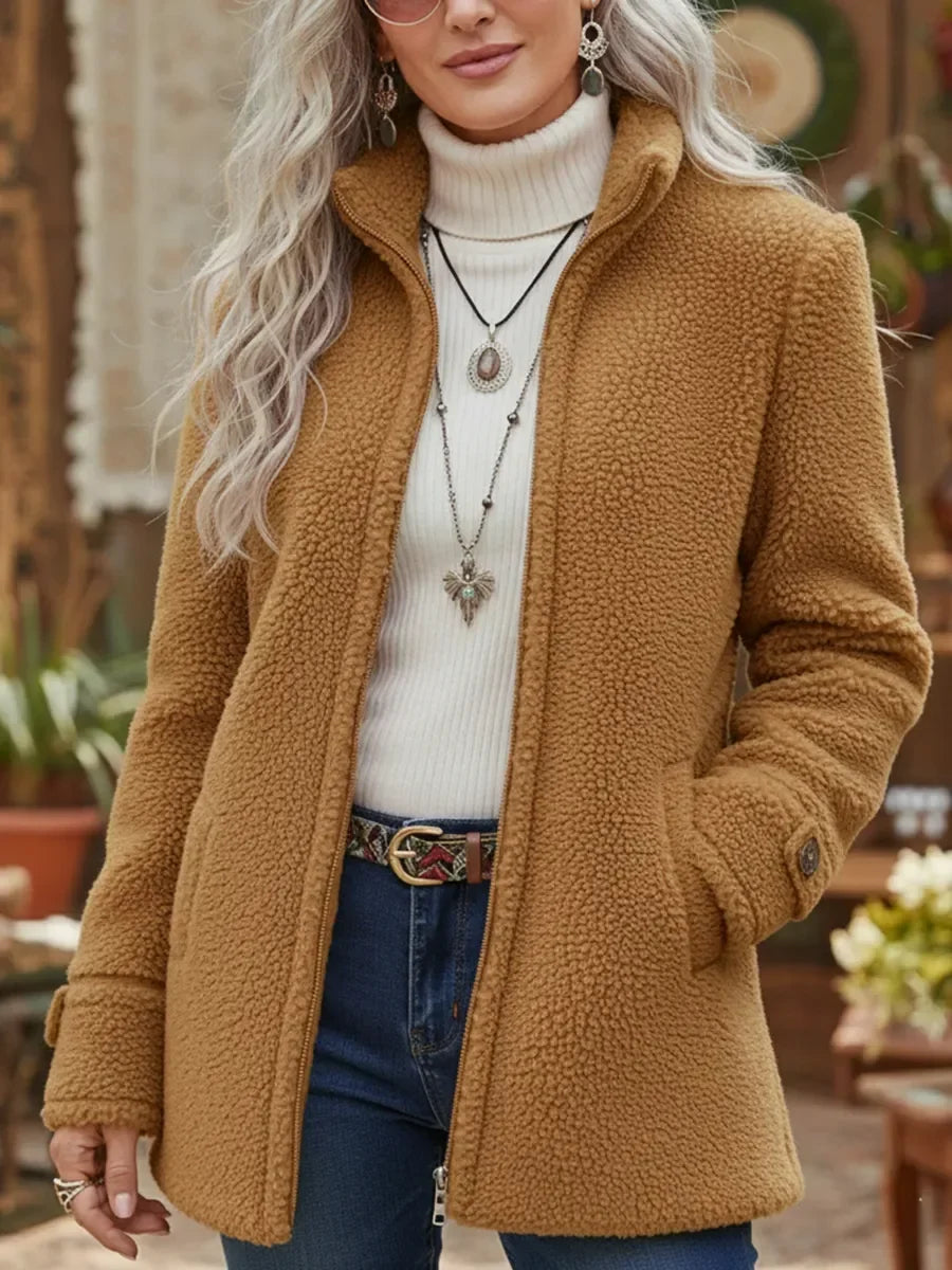 Renee | Full-Zip Lambswool Jacket