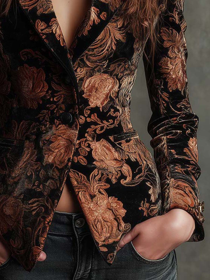Roxanne | Floral Print Tailored Blazer
