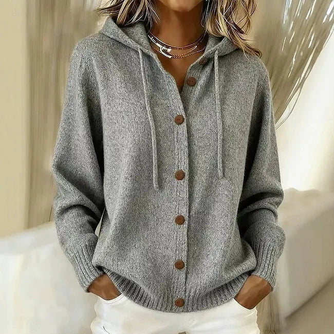 Lilou | Hooded Knit Cardigan
