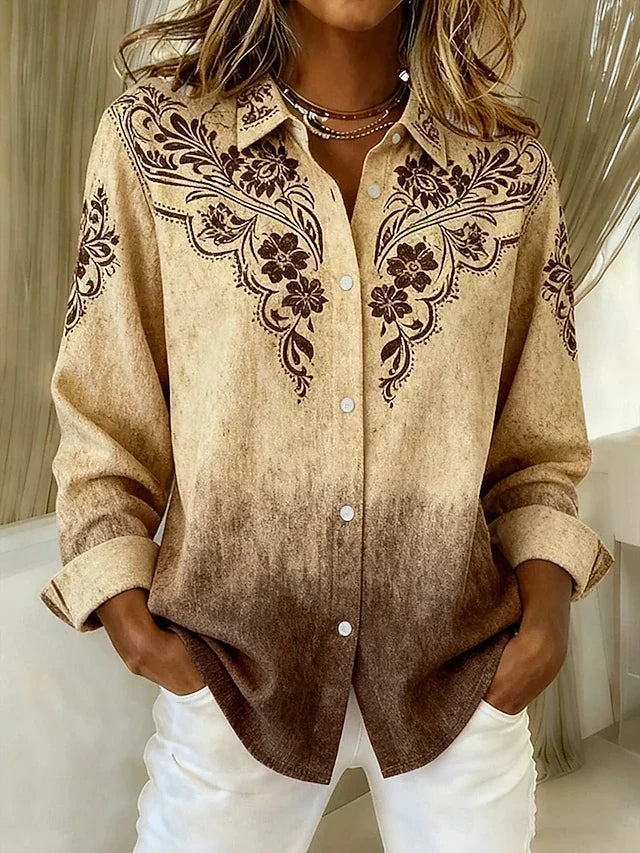 Lotte | Vintage Western Floral Blouse