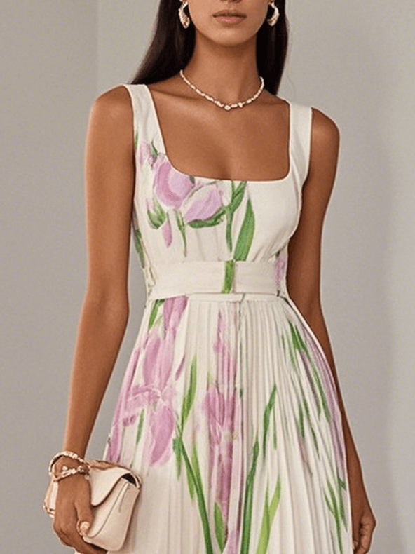 Raelynn | Elegant Pleated Maxi Dress