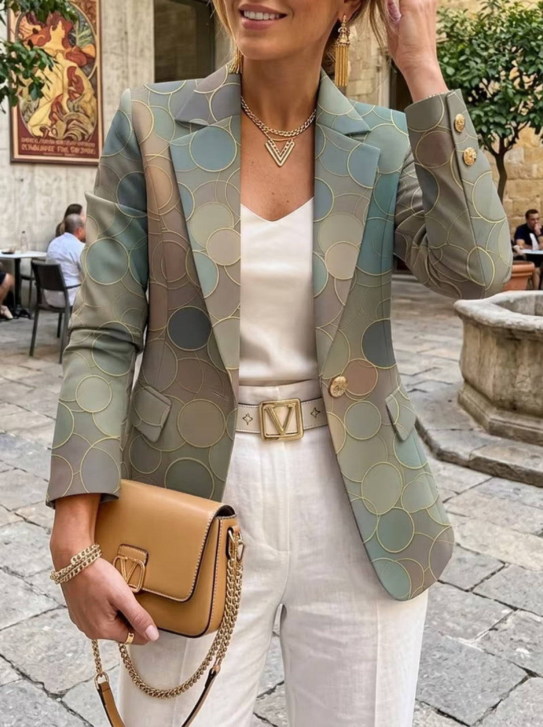 Priscilla | Dot Mosaic Blazer