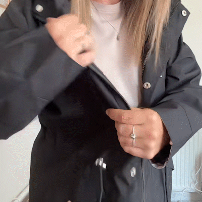 Michaela | Waterproof Detachable-Hood Rain Coat