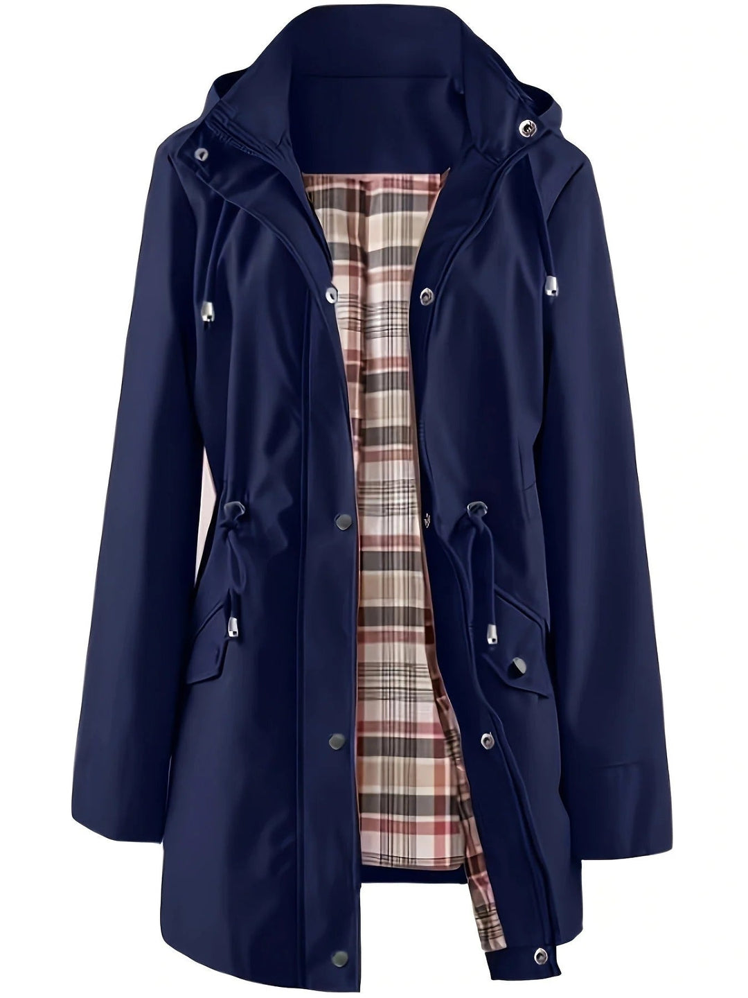 Michaela | Waterproof Detachable-Hood Rain Coat