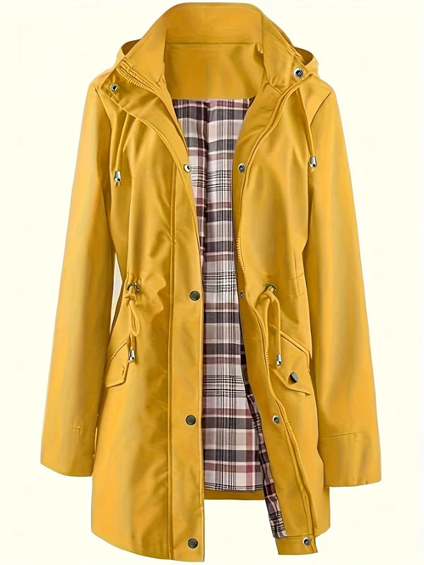 Michaela | Waterproof Detachable-Hood Rain Coat