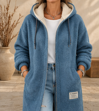 Glenda | Cozy Zip Hooded Jacket