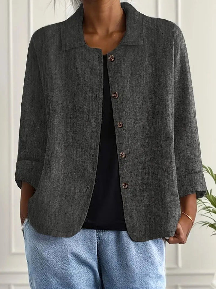 Adelina | Soft Flowing Button Blouse