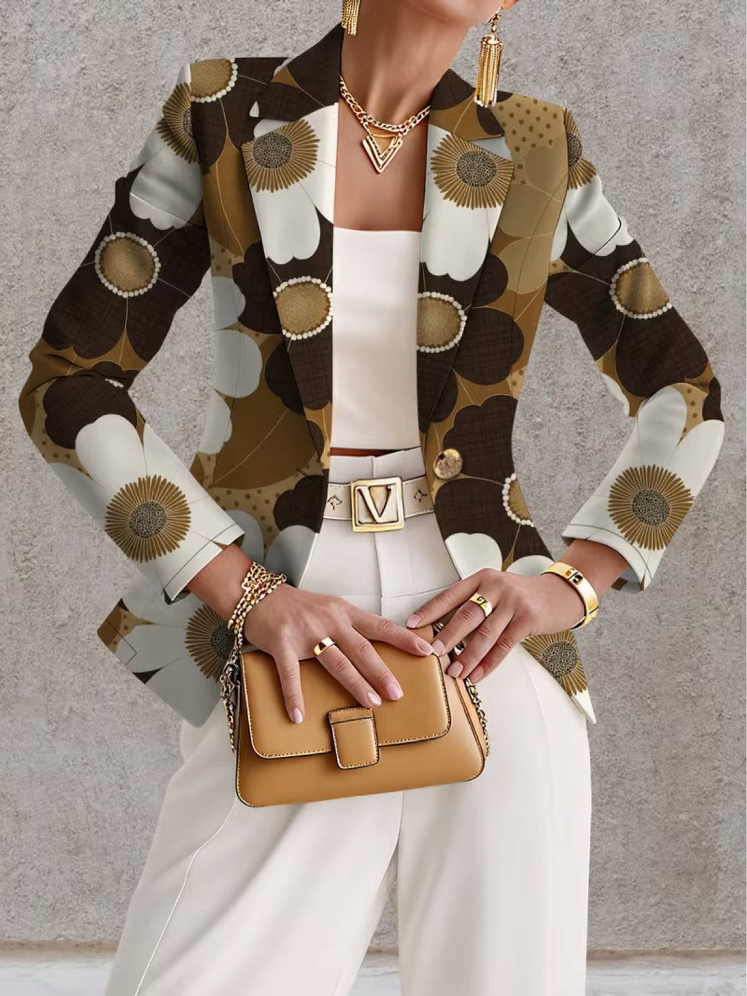 Freya | Daisy Print Blazer