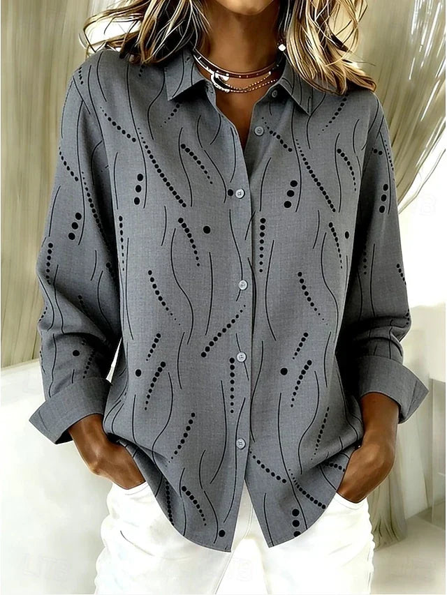 Denyse | Dotted Line Pattern Blouse