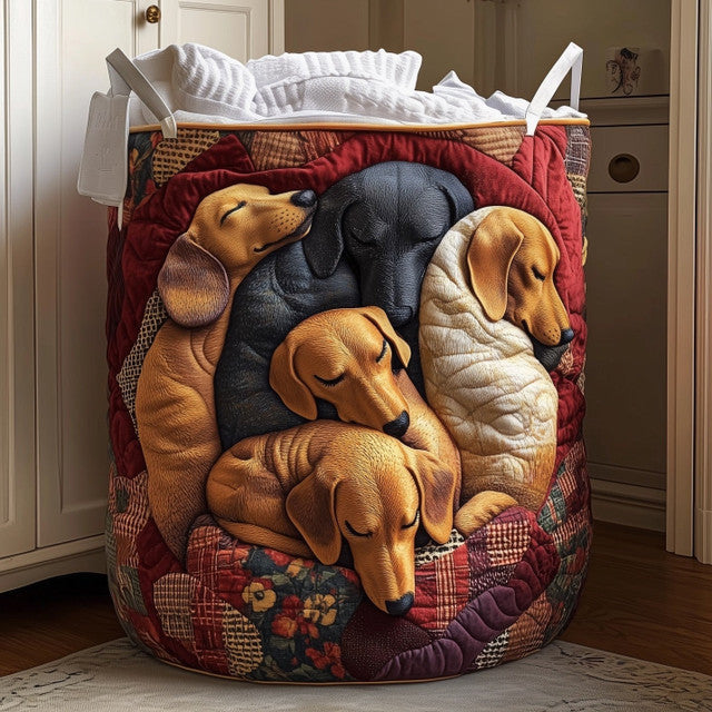 Sarah | Dachshund Snooze Laundry Basket